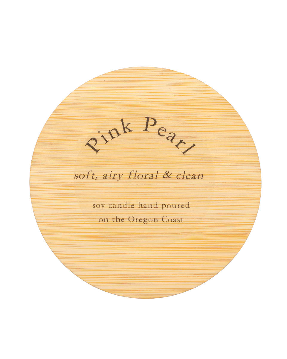 Pink Pearl Candle Lid